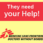 国境なき医師団の支援ポスター