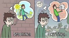 Quit　Smokingの絵