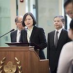 台湾総統蔡英文が声明を発表している