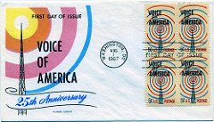 VOAの設立25周年記念切手