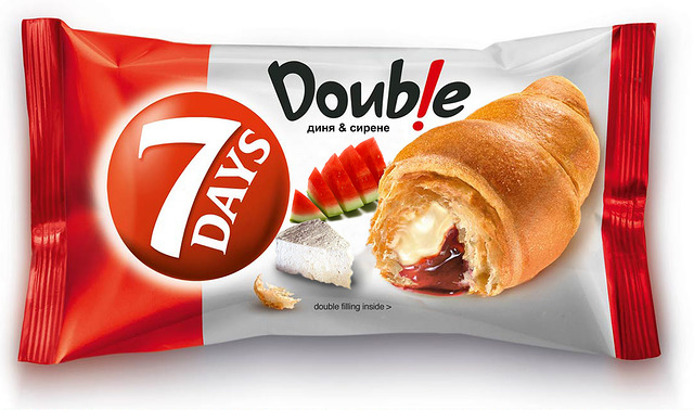 7 Days Doubleという名前の食用パンのパッケージ