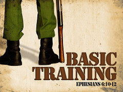Basic Trainingと書かれた軍人のイラストポスター